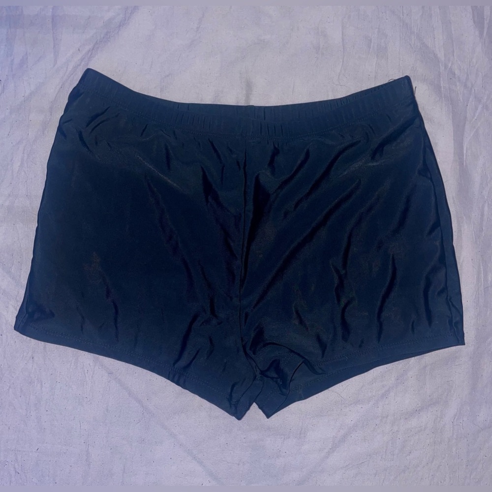 black swim/ workout shorts